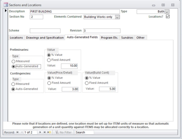 Qs Plus Sample Project Qsplus International | Elemental Cost Plans